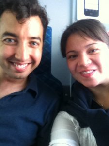 A and me on our first day in Oslo