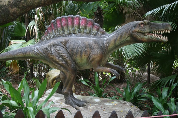 A dinosaur in Jurassic Park