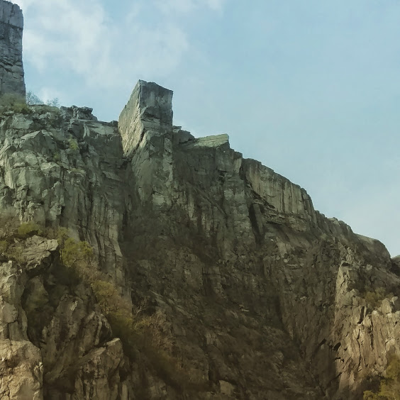 Preikestolen from the fjord view