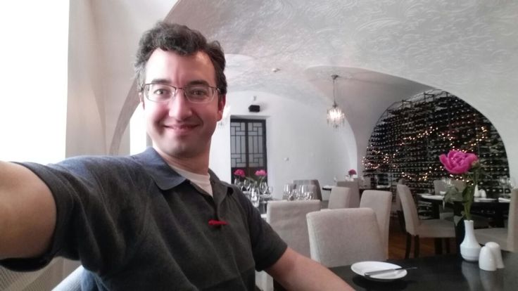 A at the first restaurant!