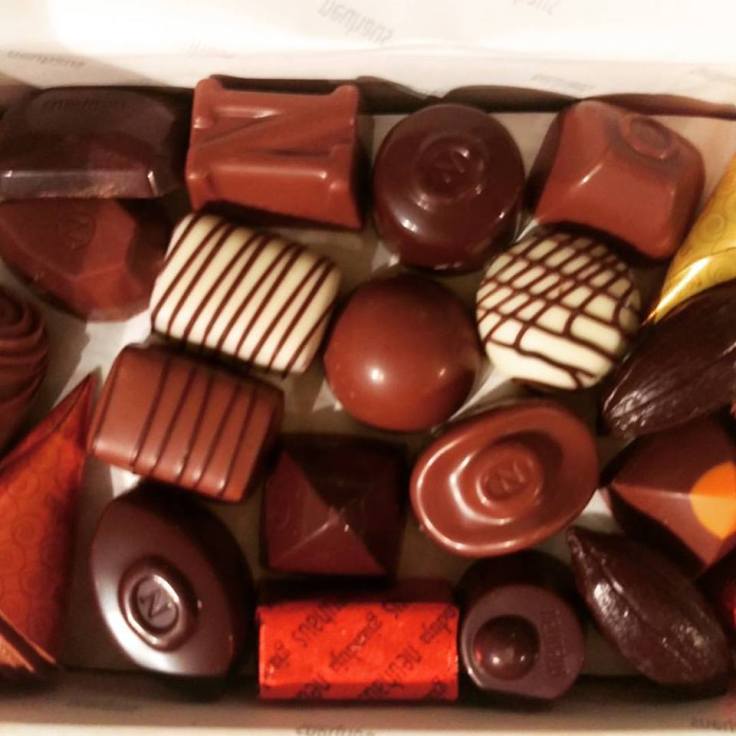 Neuhaus pralines for breakfast, Belgian pieces of heaven