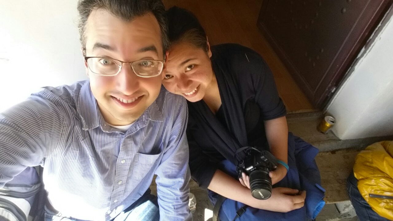 A and J at the Tiger Leaping Gorge, China, January 2015