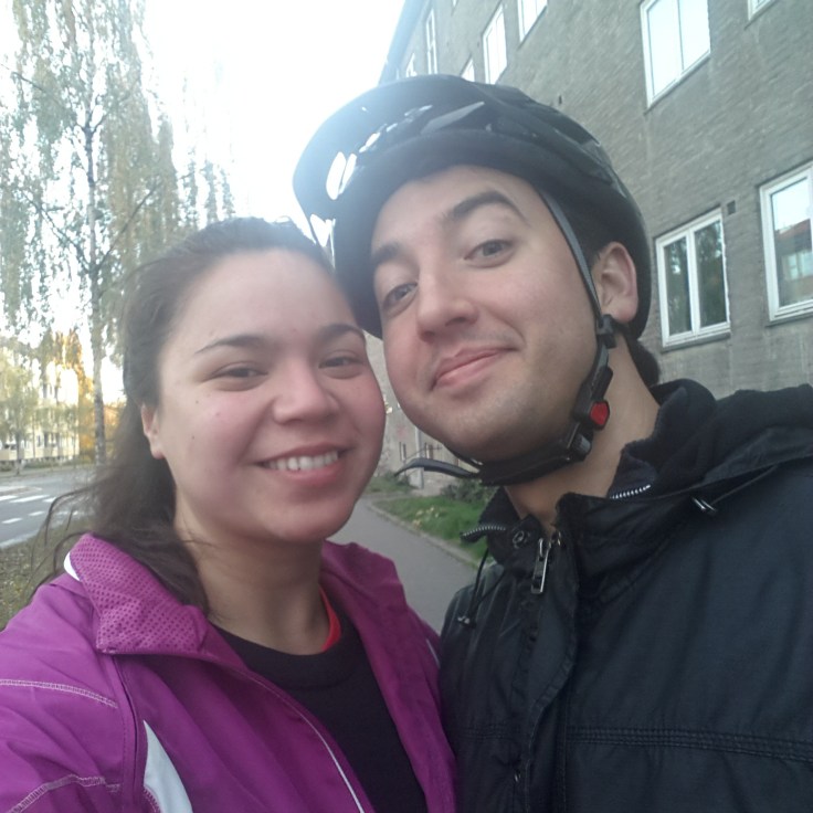 A might not be able to run with me, but he can bike with me!