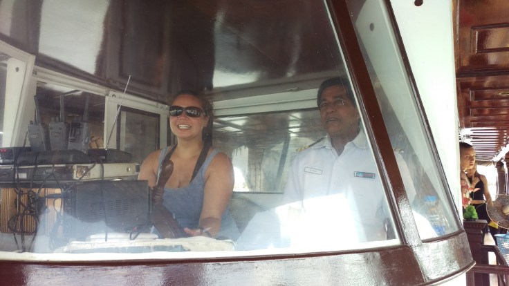 Taking the houseboat for a spin