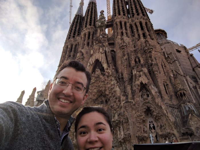 A and I at the La Sagrada Familia