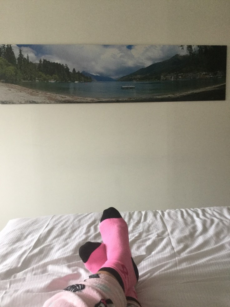 The view from my hotel bed...