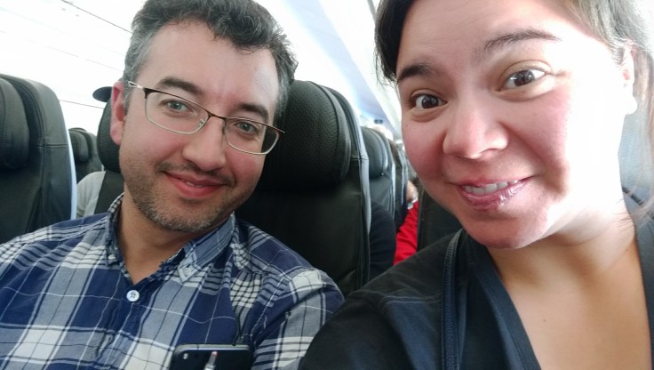 A and I moments ago from touching down in Sydney