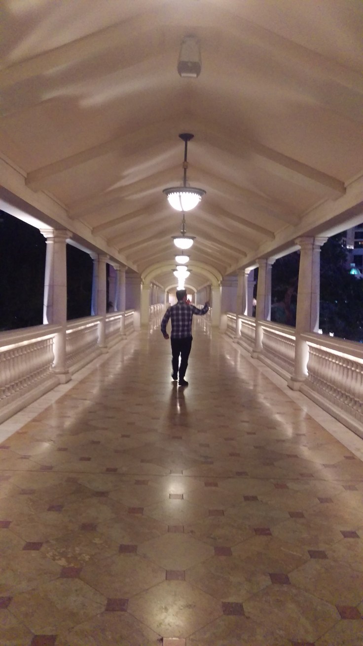 Catching feels for this guy, after the fountain show at the Bellagio