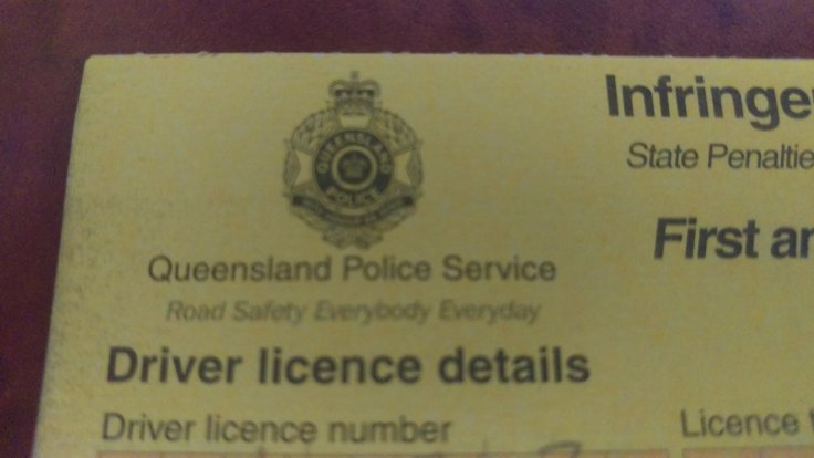 Australian infringement notice