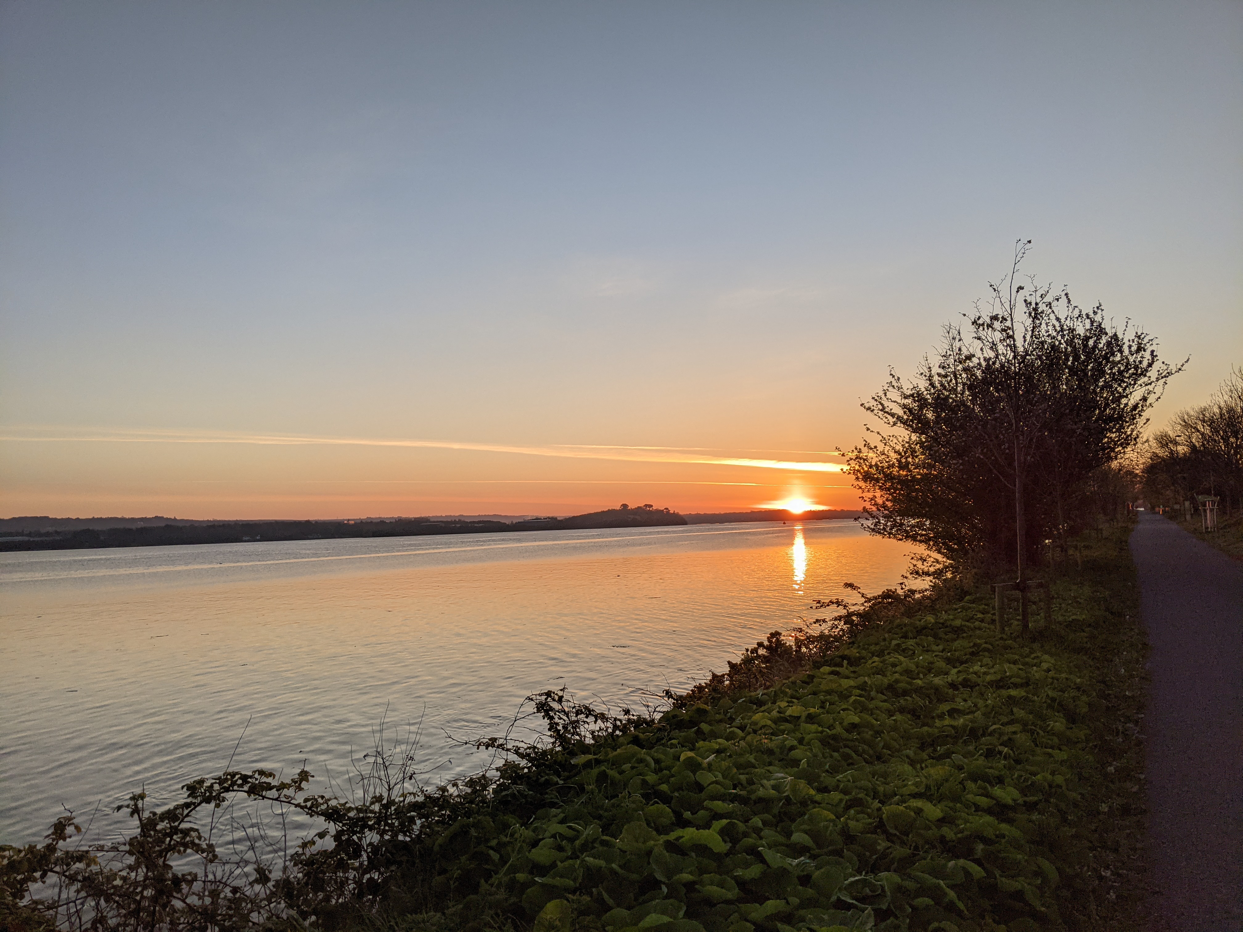 Sunrise seen from Hop Island, Cork
